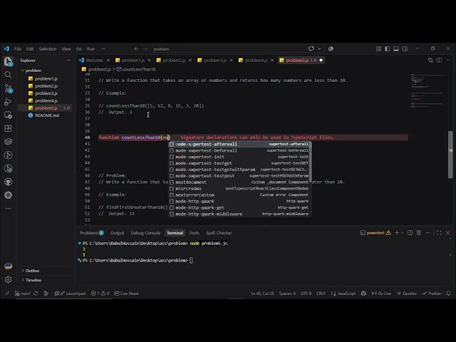 JavaScript Problem Solving for Beginners #7| Array Counting & Finding Problems