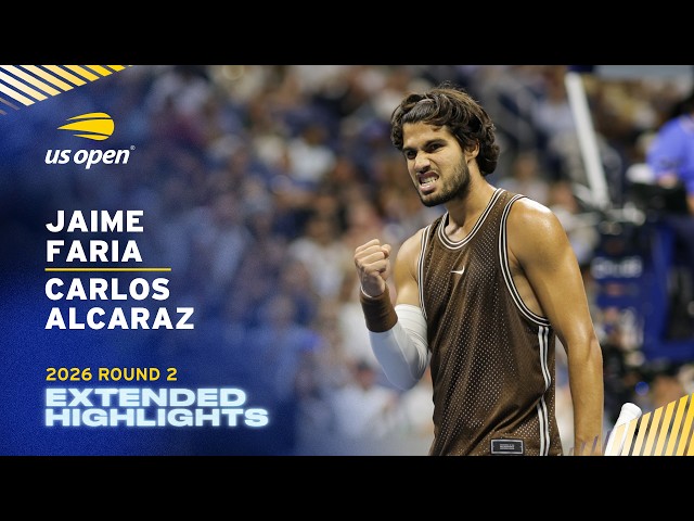 Jaime Faria vs. Carlos Alcaraz: Mejores momentos extendidos | US Open 2026, segunda ronda