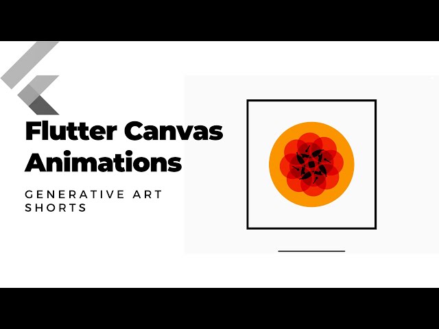 Flutter Canvas Animations - Live Coding - Generative Art [Shorts 5] (2020)