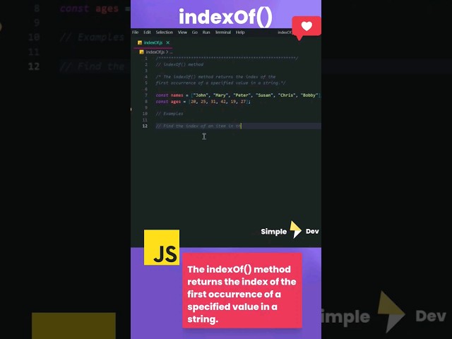 Unlock the Power of indexOf - Master Javascript Arrays!
