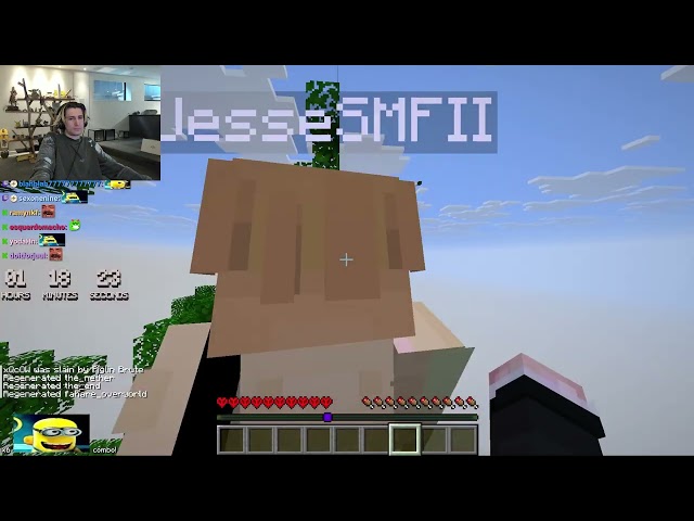 xQc blunders the Minecraft hardcore run with Jesse...