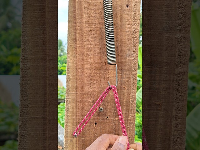 The Smart Way To Install A Spring Using Only Rope