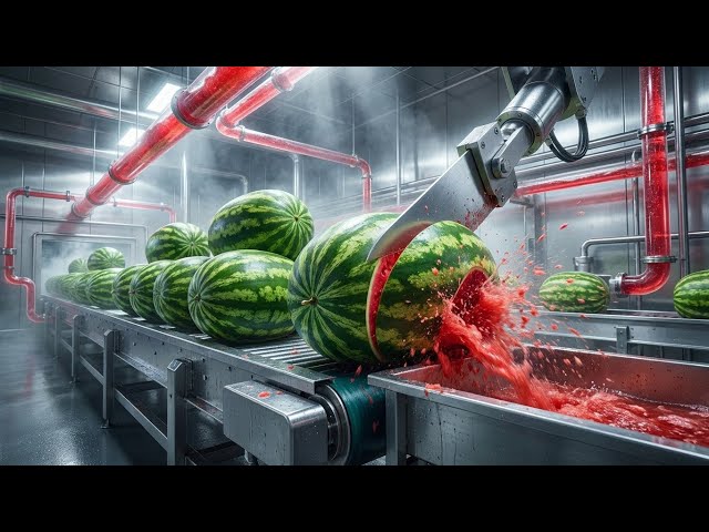 From Fresh Watermelons to Juice Bottles 🍉 | Inside a Modern Factory