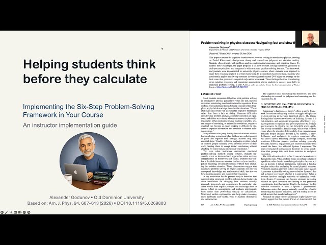 Helping Students Think Before They Calculate: Six-Step Physics Problem Solving