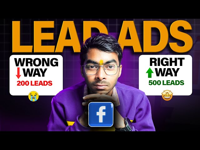 How to Run Facebook Lead Generation Ads Like A Pro | Facebook Ads Tutorial For Beginner #facebookads