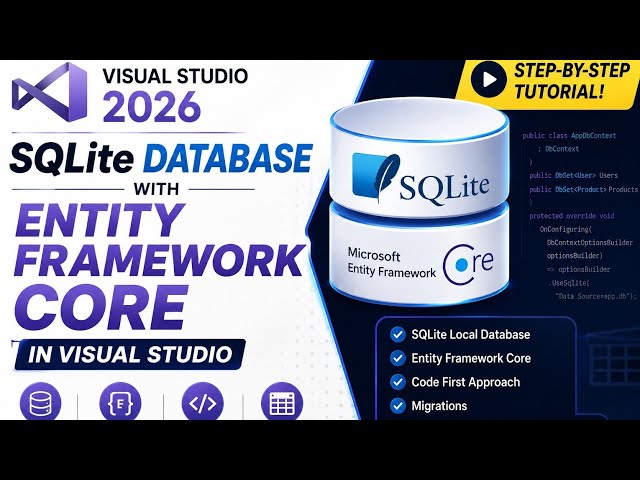 Build a SQLite Database with EF Core in Visual Studio 2026
