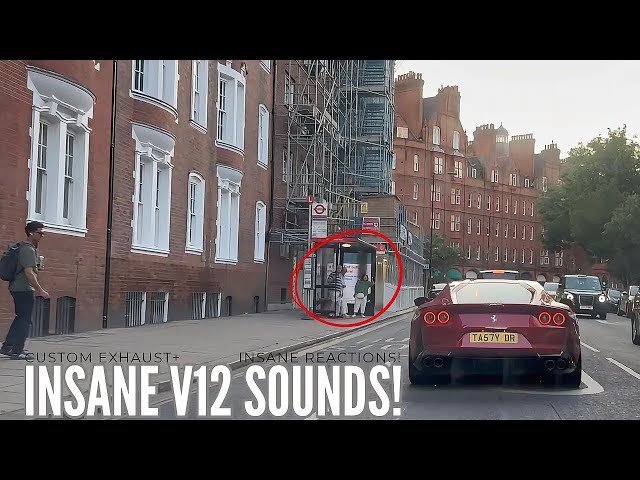 *CRAZY* Ferrari 812 SUPERFAST DESTROYS London Streets! INSANE Reactions, Accelerations & REVS!