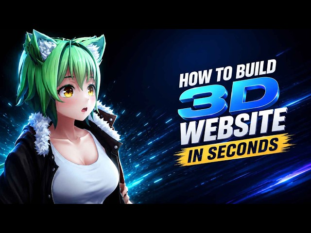 How to Build 3D Websites in seconds | Opensource
