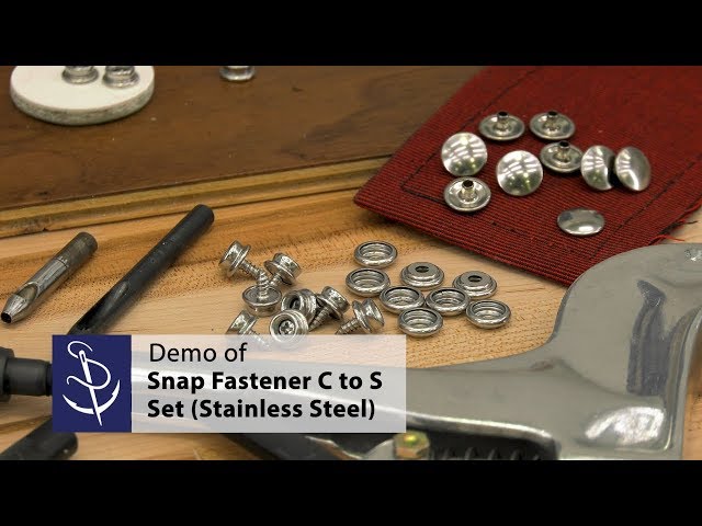 DOT® Snap Fastener Cloth‑to‑Surface Set 3/8" Screw Stud (Stainless Steel) - Item #444002
