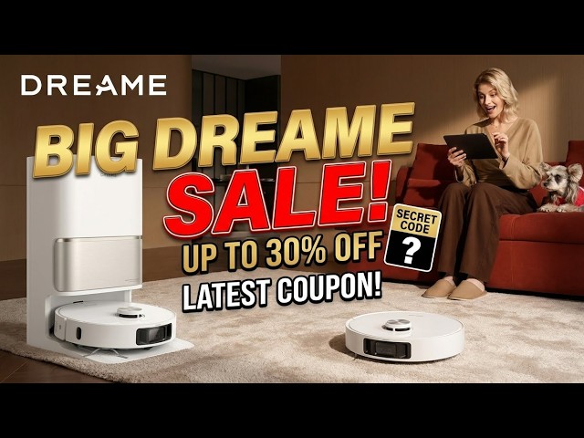 Dreame Coupon Code & Sale: Save 30% on 🤖Air Purifiers, Hair Care, Cordless Vacuums & Robot Cleaners!