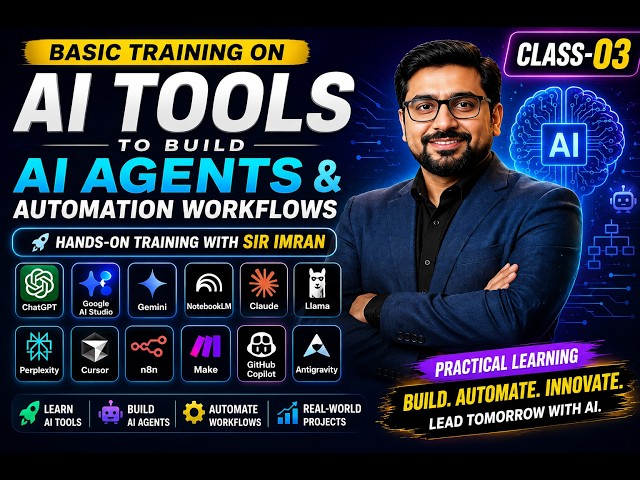 Basic Training on AI Tools to Build AI Agents and Automation Workflows –3rd Class