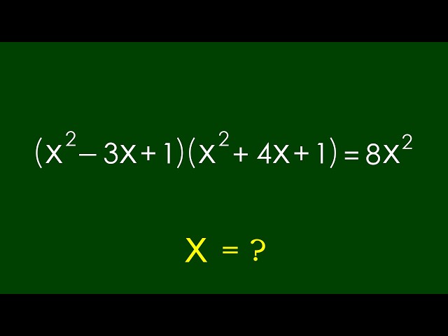 A Nice Algebra Problem | Math Olympiad x=?