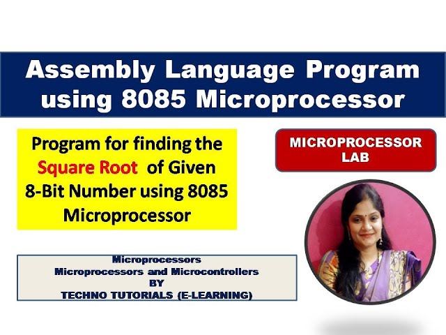 U2L17 | Program to find Square Root of number using 8085 microprocessor |program to find square root