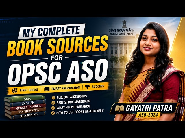 OPSC ASO Preparation: My Complete Book List 📚 | What I Actually Studied | Gayatri Patra
