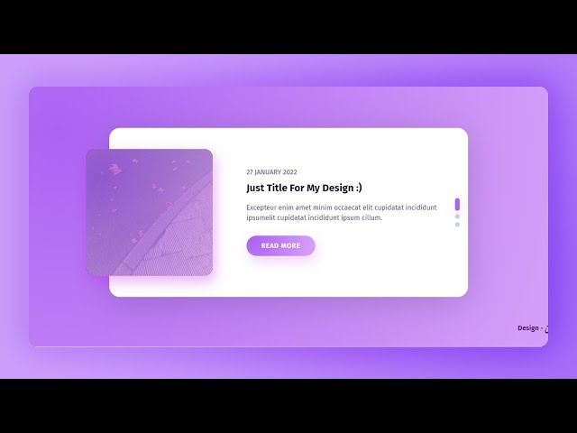 Blog Post Card Read More With JavaScriptو  Css, Html تصميم بطاقة تدوينة إقرأ المزيد بالـ - الجزء 2