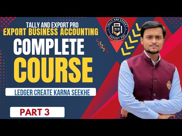 Ledger Create Karna Seekhe / How To Create Ledger For Export Accounting In Tally Prime...