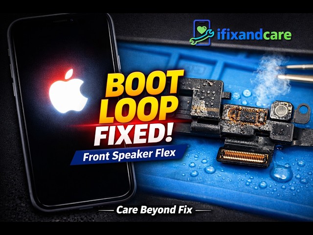 iPhone 11 Boot Loop — Apple Logo Keeps Restarting (Front Speaker Flex Damage)