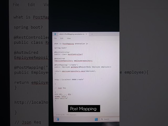 Top Java Interview Questions 2026 | What is @PostMapping in Spring Boot?