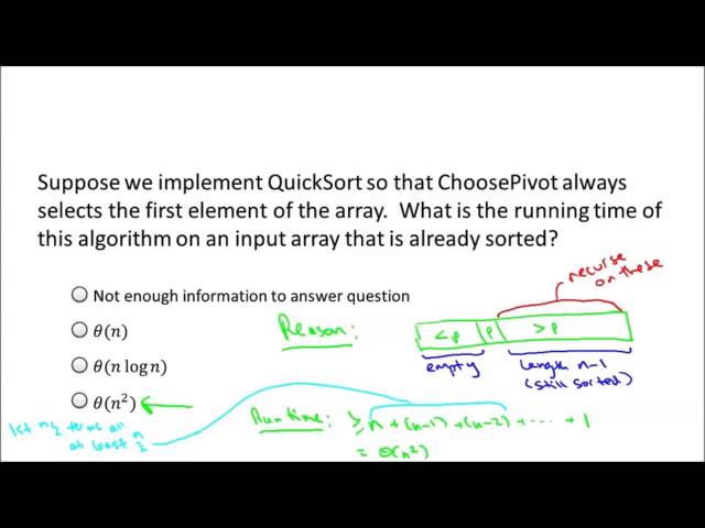 Choosing a Good Pivot | Algorithm