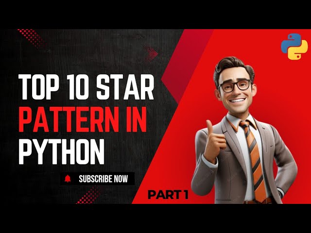Top 10 Star Patterns in Python (For Beginner) | Part 1