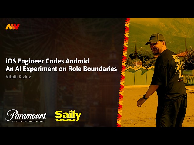Vitalii Kizlov – iOS Engineer Codes Android - An Experiment on Role Boundaries  | MOBILE WARSAW #106