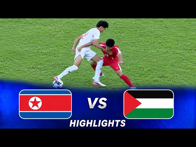 Highlights | DPR Korea 🇰🇵 vs Palestine 🇵🇸 | AFC U20 Asian Cup 2027 Qualifiers | 조선 vs 팔레스타인 하이라이트