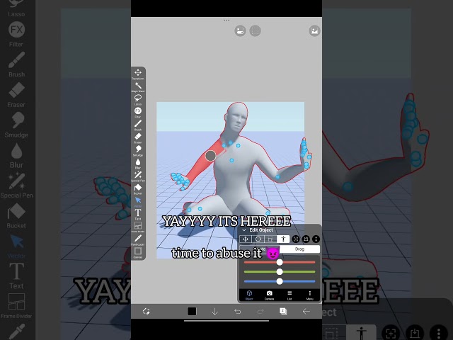 THE NEW IBIS 3D MODEL IS HERE #art #digitalart #ibispaintx #artist #funny #tutorial