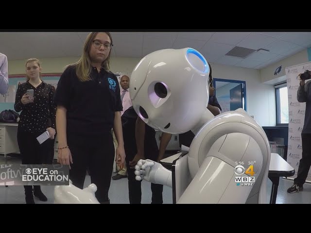 Robots Join Students In Boston High School Classroom