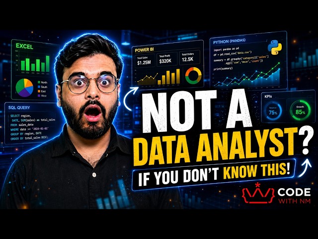 🔥 Data Analyst Roadmap 2026 | You Can't Become a Data Analyst Without This!