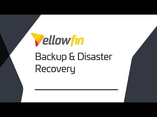 Architecture and Support | Backup and Disaster Recovery