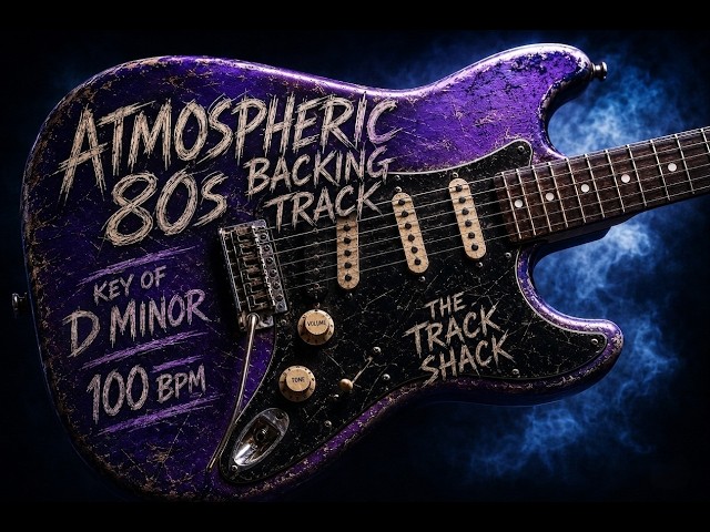Atmospheric 80s Rock Backing Track in D Minor – Dreamy Progression at 100 BPM