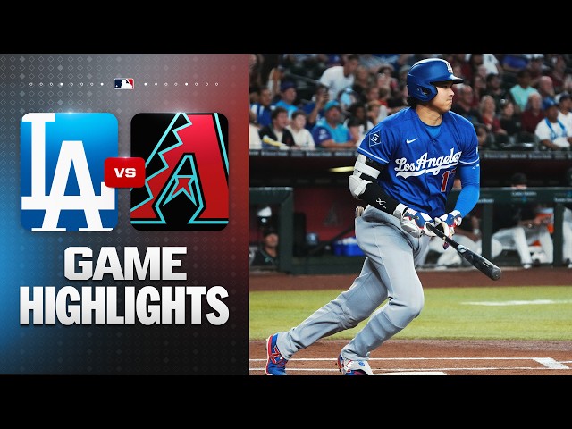 Dodgers vs. D-backs Game Highlights (8/8/26) | MLB Highlights