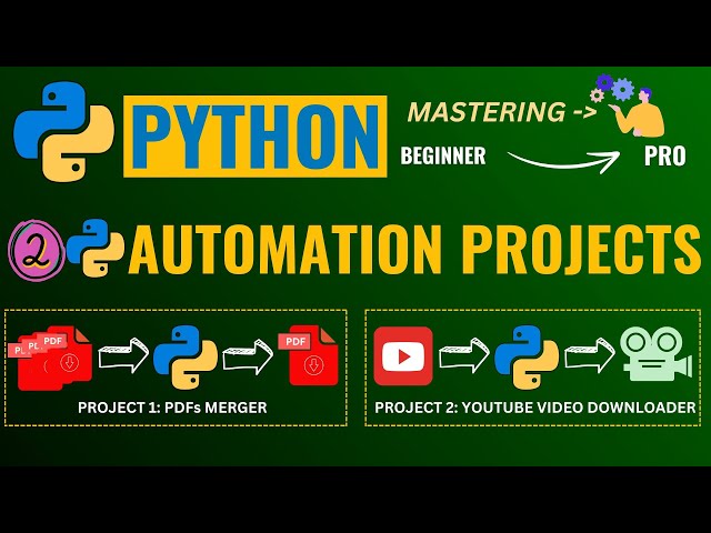 AMAZING PYTHON AUTOMATION PROJECTS FROM SCRATCH 👌 FOR BEGINNERS (2024 - 25) 👍