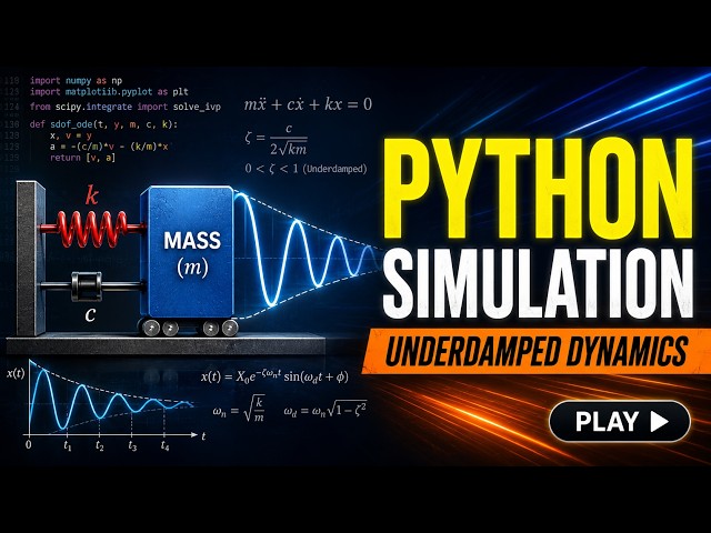 Python Structural Dynamics: Solving Underdamped Systems Line-by-Line