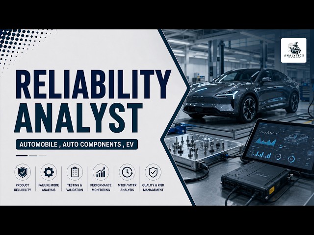 Reliability Analyst Course – Automobile, Auto Components & EV Industry