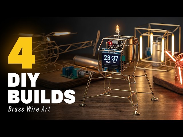 4 Amazing DIY Projects I Built From Brass Wire & Electronics
