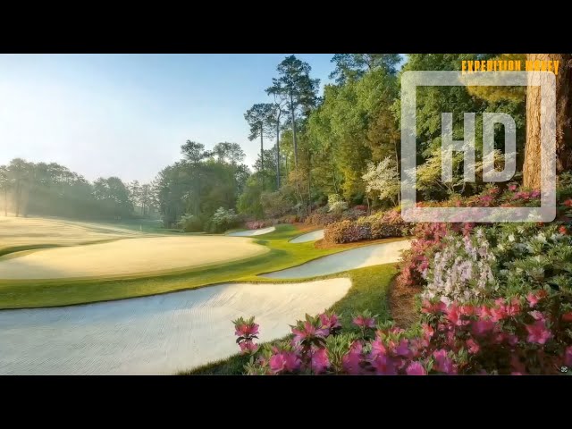 8 HOURS ⛳ Augusta Golf Experience | Famous Course Ambience | Birds & Nature Sounds