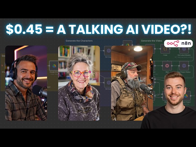 How to Create a VIRAL Talking AI Videos! (n8n no code)