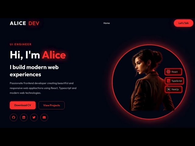 How to Create a Portfolio Website Using HTML and CSS - Easy Tutorial