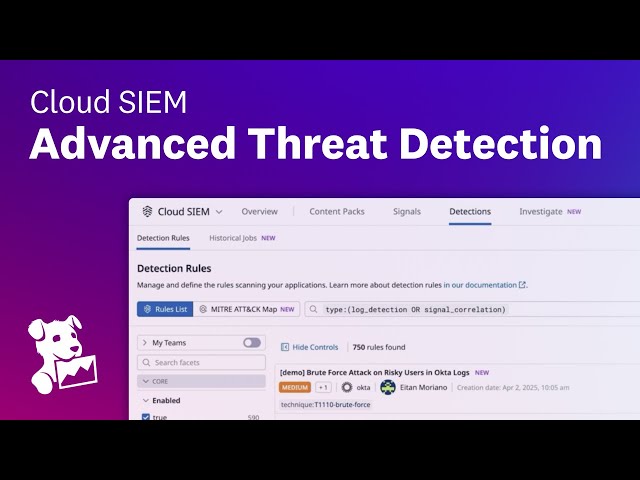 Real-Time & Historical Threat Detection with Datadog Cloud SIEM
