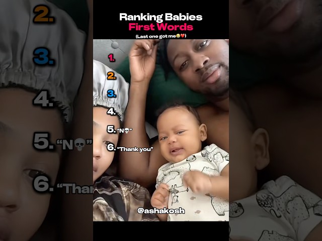Ranking Babies First Words
