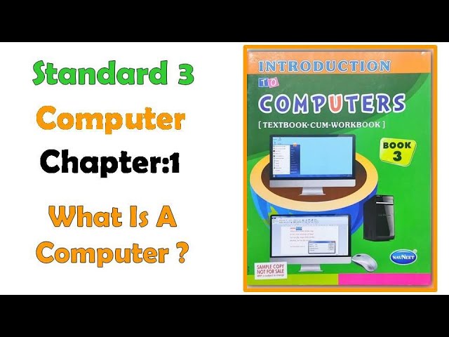 Std 3 Computer Workbook chap - 1 What is a computer #computer