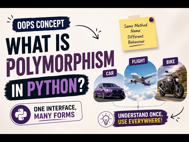 What is Polymorphism in Python? | OOPS Explained for Beginners
