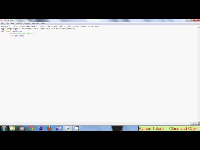 python tutorials 12 - class and object