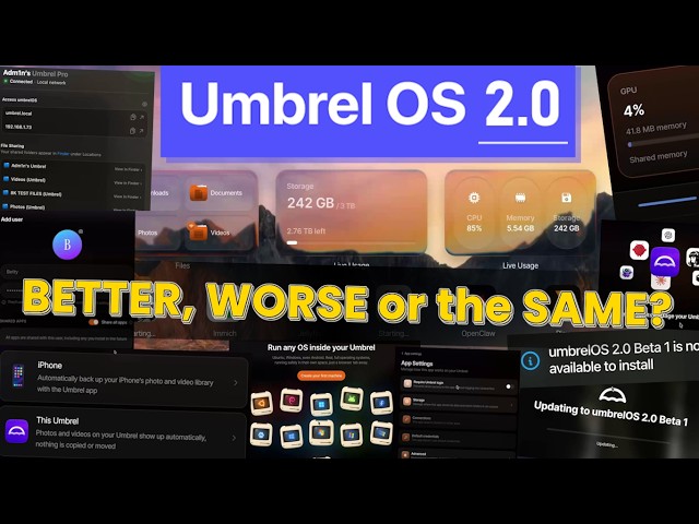 Umbrel OS 2.0 - Has NAS DIY got EVEN EASIER???