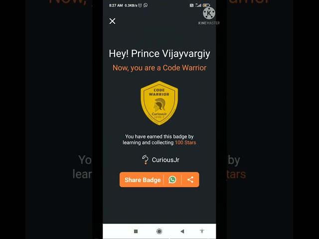 How to earn badges in curious jr। coding on mobile #curiousjr #codingindia