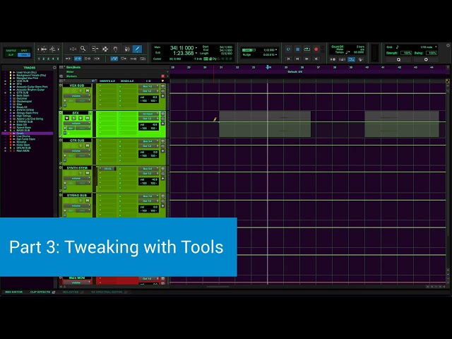 Pro Tools 101 Exercise 10 Tutorial Video: Automation & Mixdown