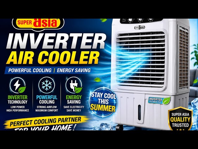 🔥 Super Asia Inverter Air Cooler | Best Cooling for Summer 2026