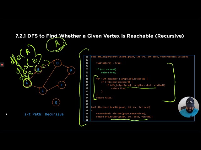 Graphs (8j): s-t Path