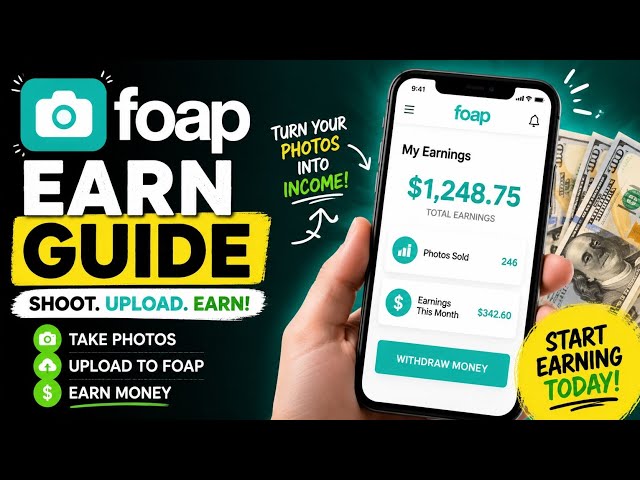 Foap App से पैसे कैसे कमाएं? 📸💰 | Sell Photos & Earn Money (2026 Guide)